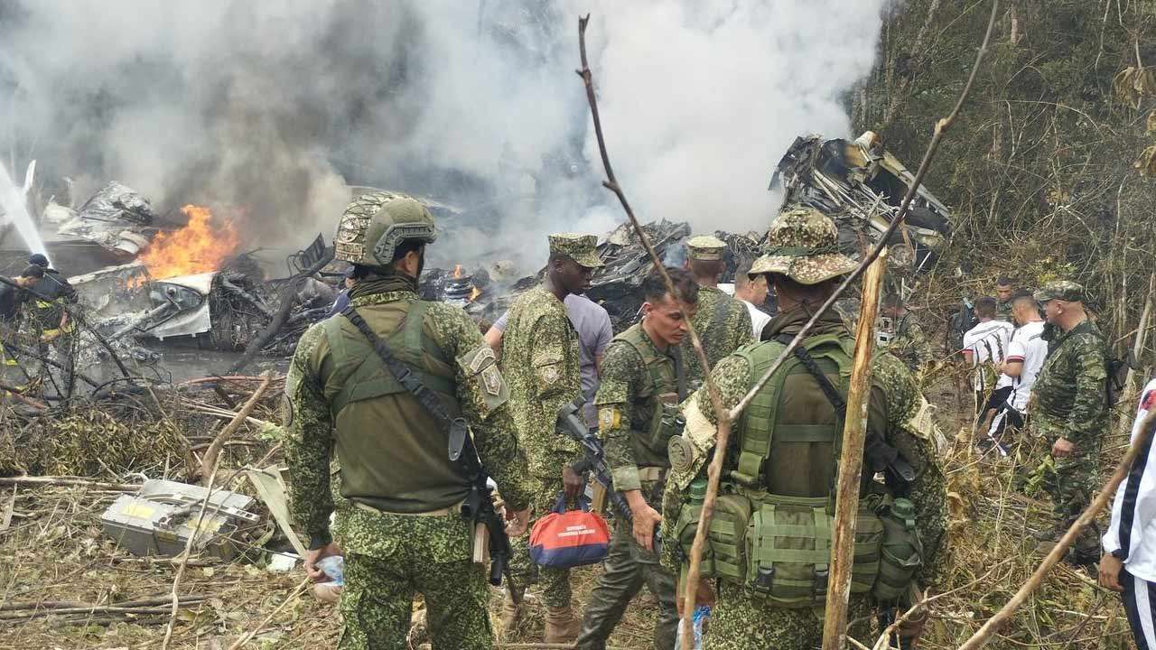 கொலம்பியாவில் இடம்பெற்ற விமான விபத்தில் 34 பேர் பலி