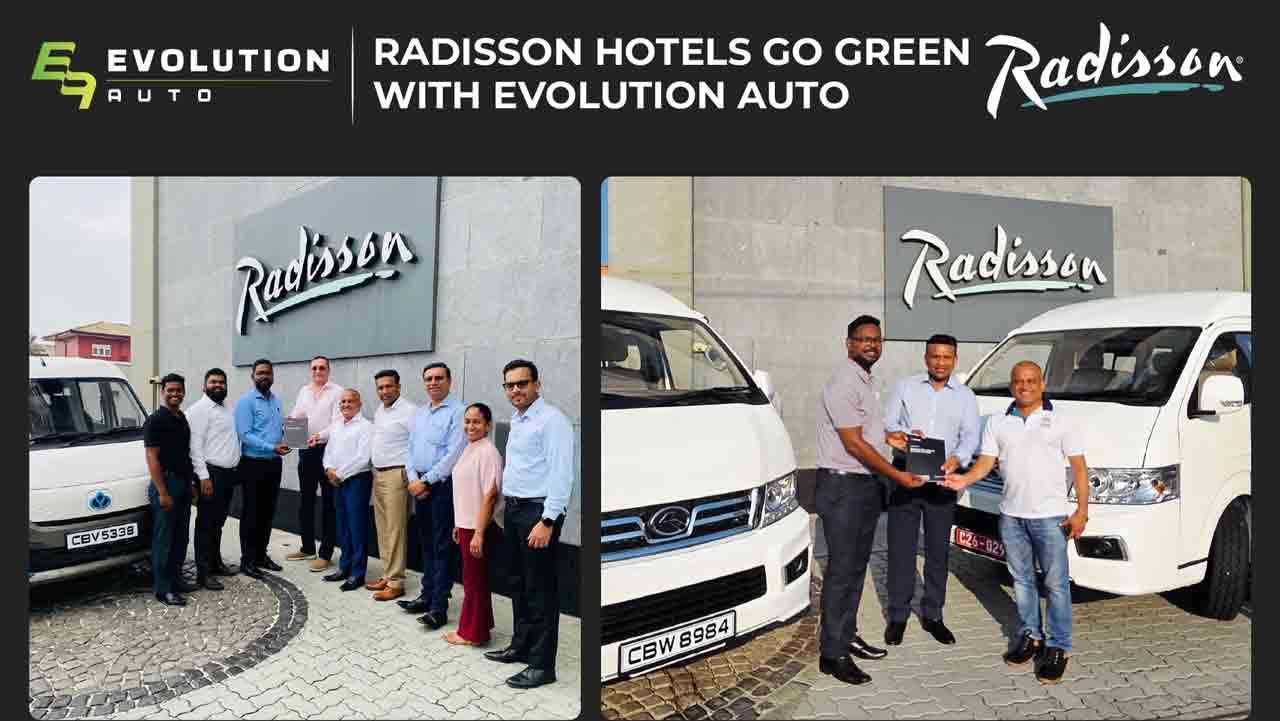 மின்சார வாகனங்கள் மூலம் Radisson Hotels Sri Lankaவின் நிலைபேறான பயணத்தை துரிதப்படுத்தும் Evolution Auto
