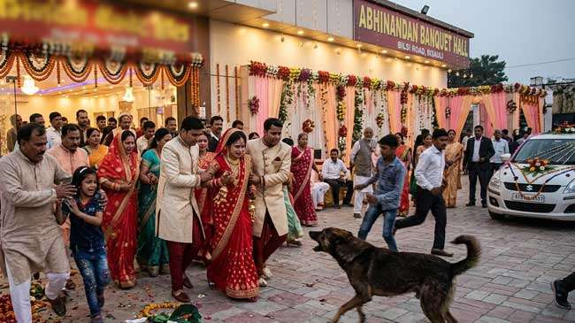 திருமண மண்டபத்தில் புகுந்து வெறிநாய் அட்டகாசம் - 60 பேர் காயம்