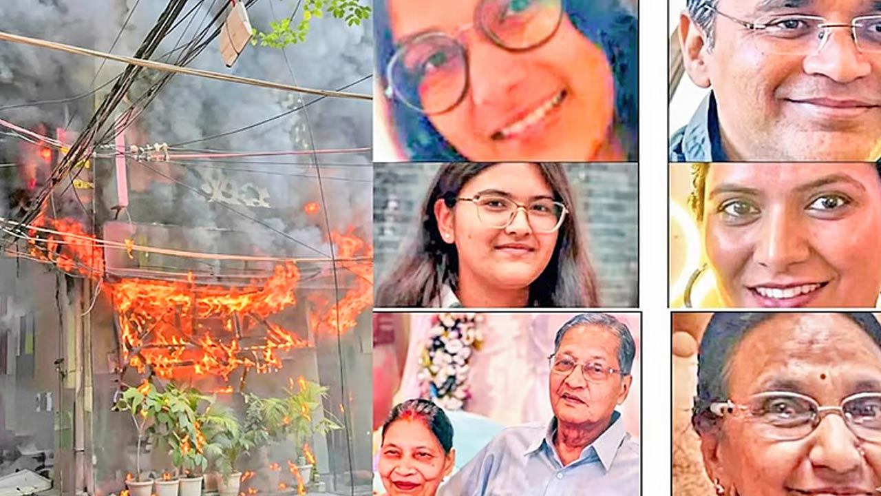 டெல்லி தீ விபத்தில் நெஞ்சை பிழியும் சோகம்- நலம் விசாரிக்க வந்த 8 பேர் பலி