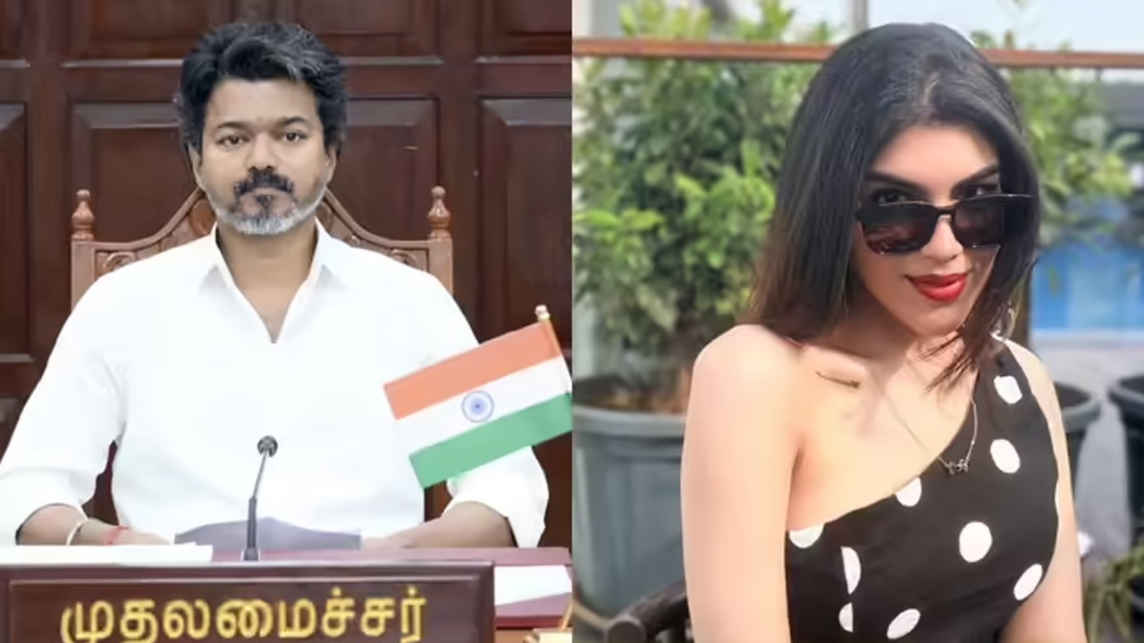தோள் மீது கை வைத்த விஜய்!